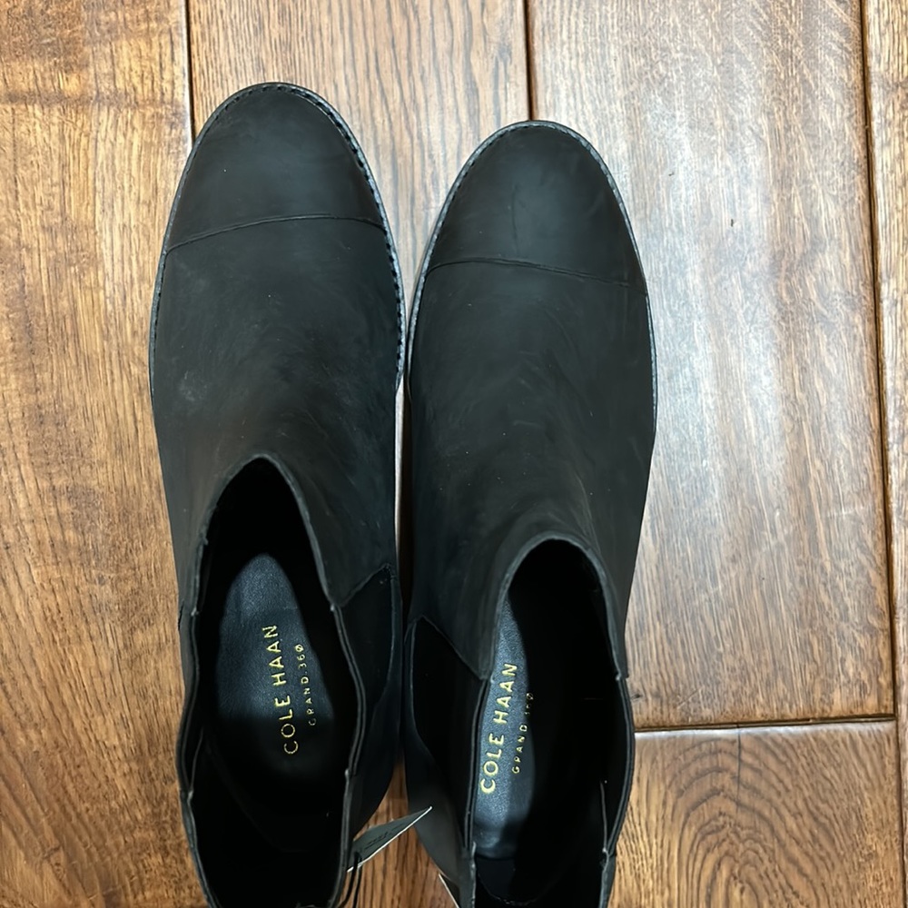 Cole Haan women’s waterproof black leather Mara grand Chelsea booties size 7 - Picture 8 of 13